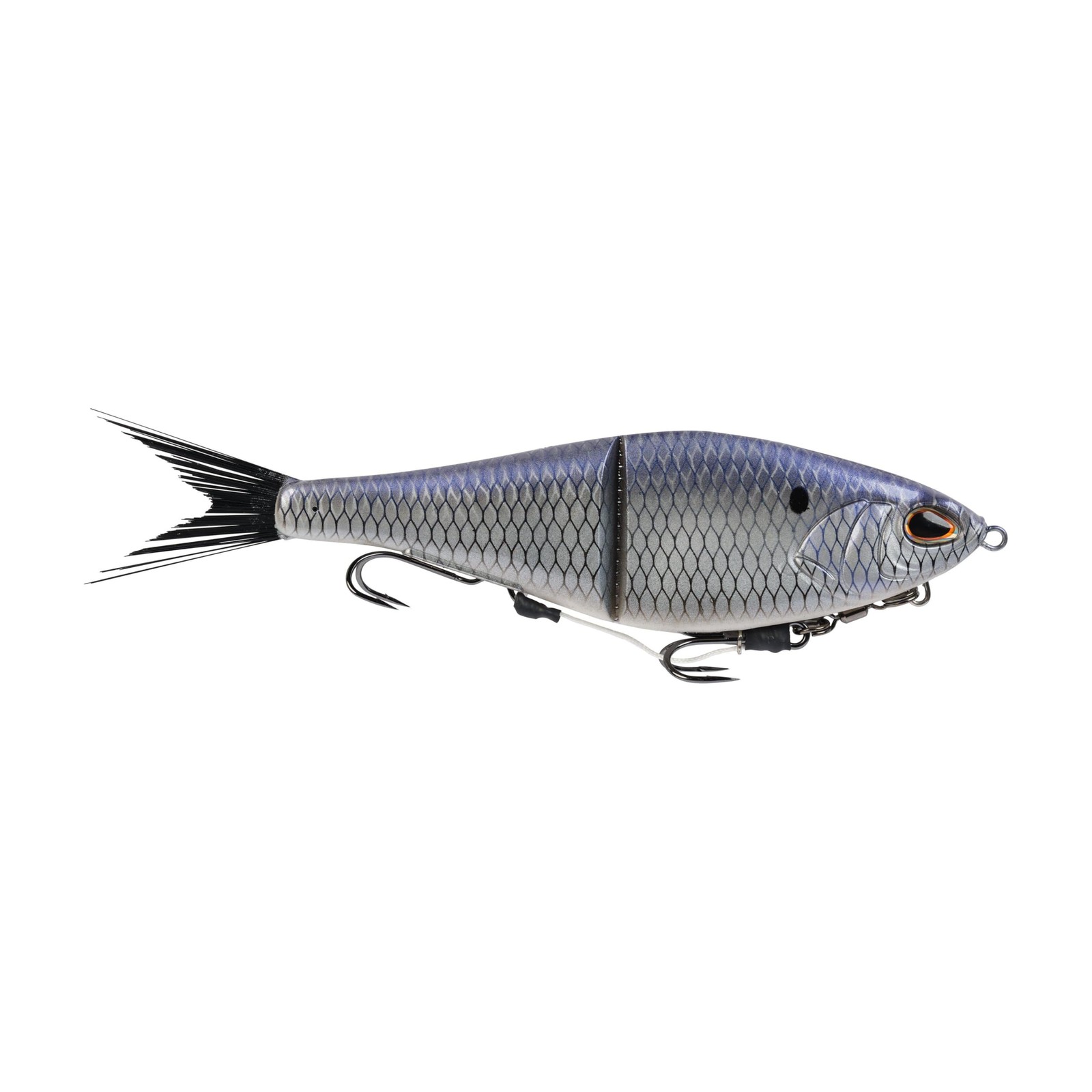 Berkley PowerBait Chop Block Fishing Soft Bait 6 in – 1 oz, Chrome Gizzard