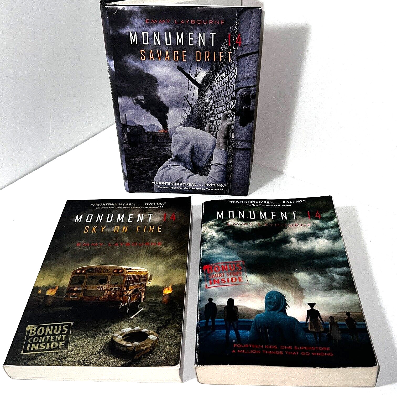 “Monument 14” Trilogy Set Includes Plus 2 Companion Short Stories Emmy Laybourne