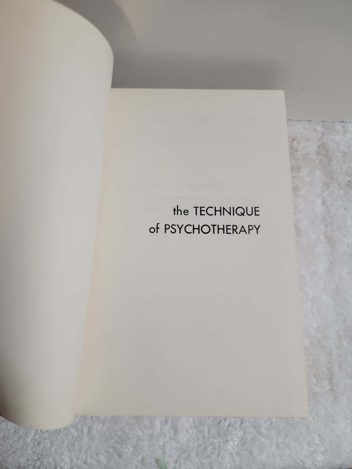 LIKE NEW! 1954, The Technique of Psychotherapy by Lewis R. Wolberg Vintage (HC)