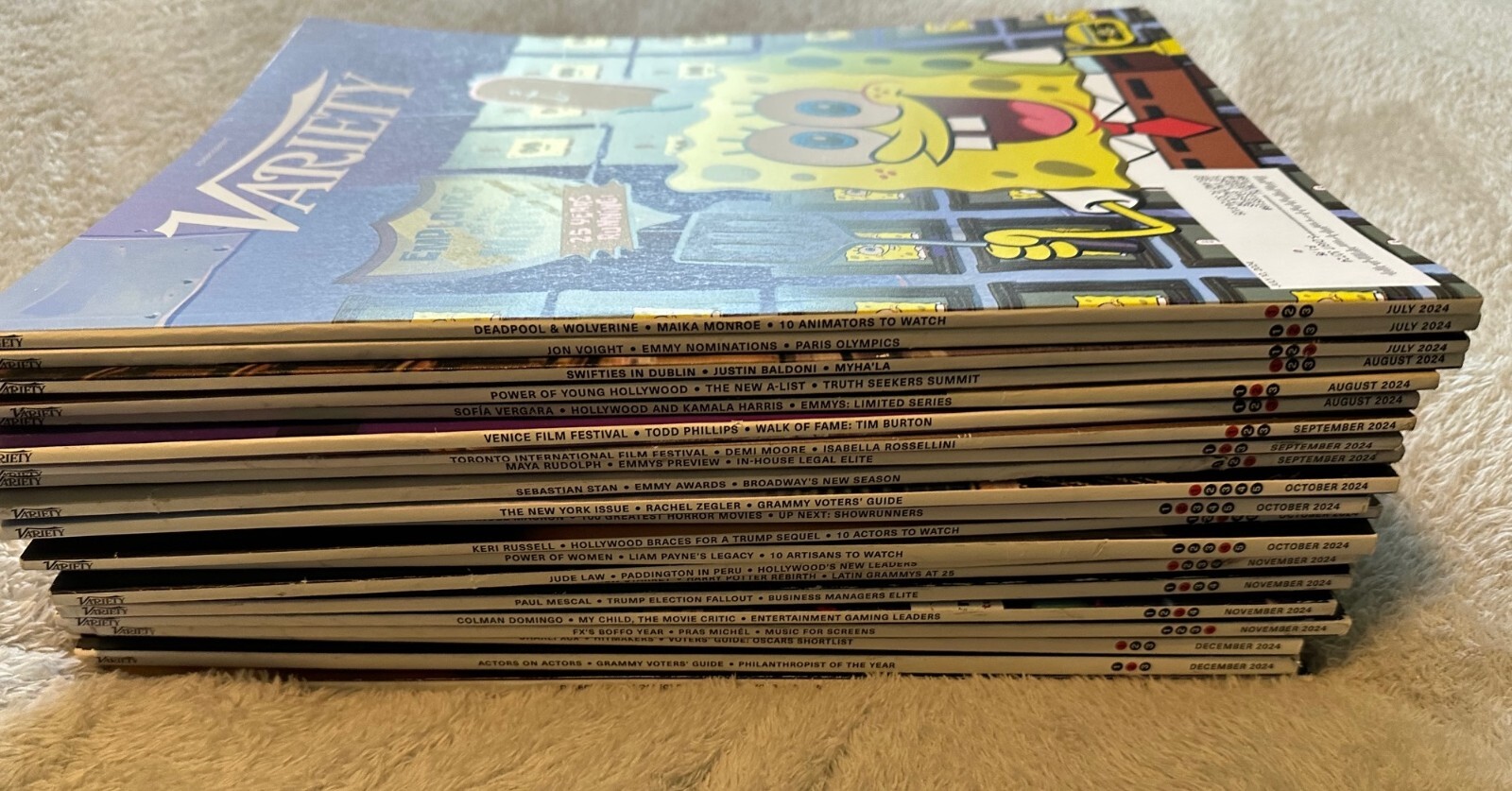 Variety Magazines – Lot of 21 July-Dec 2024 New Never Read