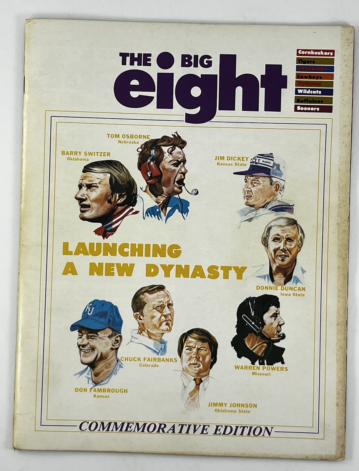 Vintage Big Eight Commemorative Edition 1979 NCAA Football Magazine Sooners