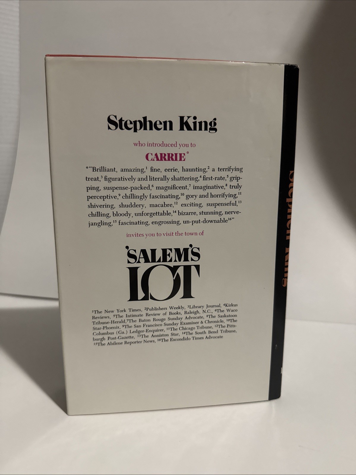 Salem’s Lot by Stephen King (Doubleday, 1975) Vintage Horror Hardcover HC
