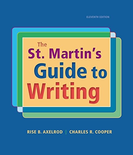The St. Martin’s Guide to Writing
