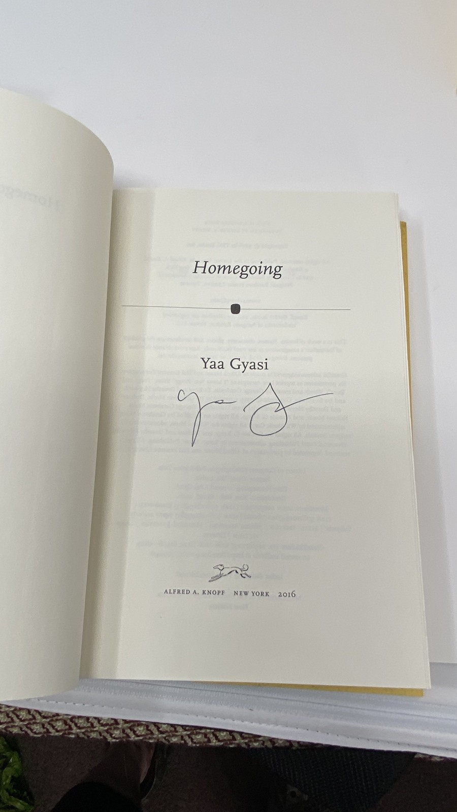 Signed First Edition: Homegoing by Yaa Gyasi (Powell’s Indiespensable Vol. 59)
