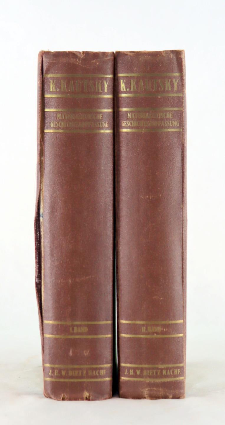 Karl Kautsky 1st Ed 1927 Die Materialistische Geschichtsauffassung SPD 2nd Intl