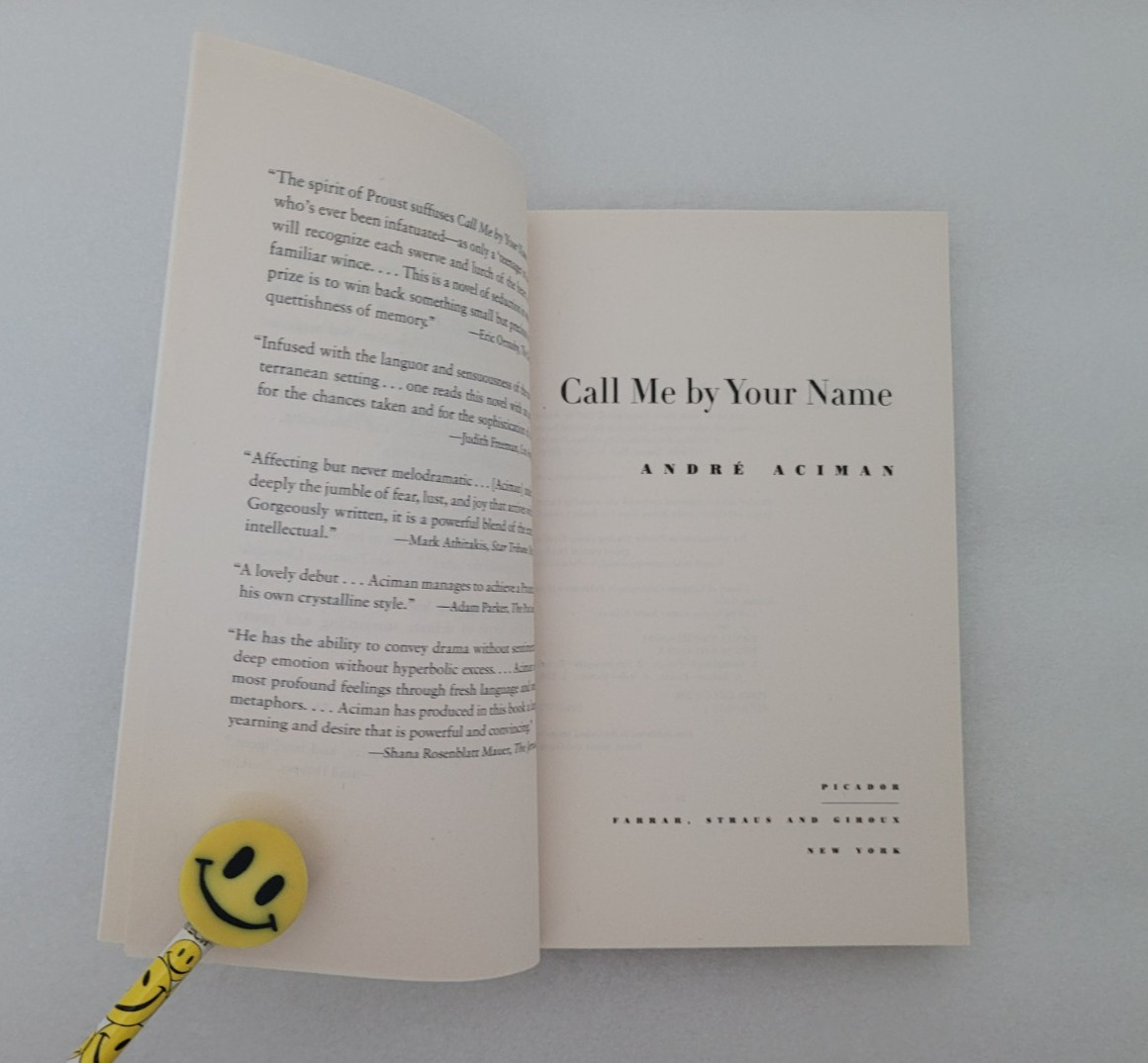 Call Me by Your Name by André Aciman (2008 Paperback)