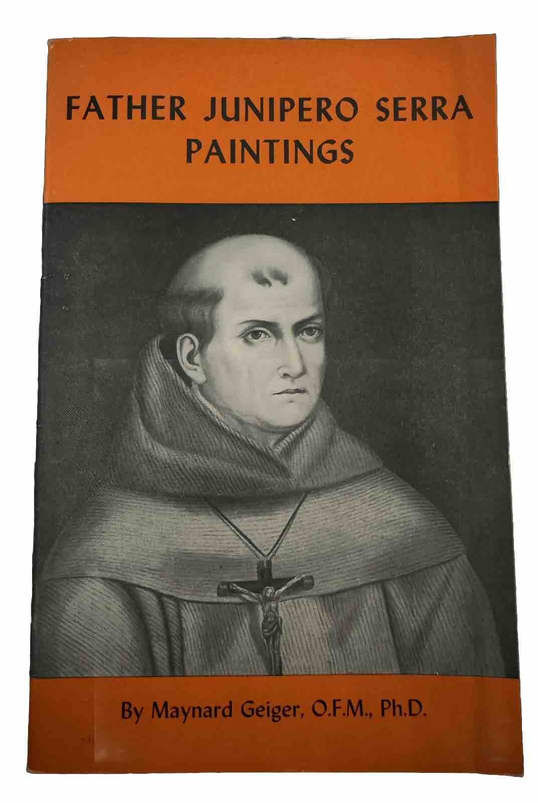 FATHER JUNIPERO SERRA PAINTINGS: 1958 Staple Bound Pamphlet/Paperback Vintage