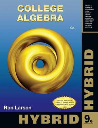 College Algebra, Hybrid Edition (with Enhanced WebAssign – Start Smart Gu – GOOD