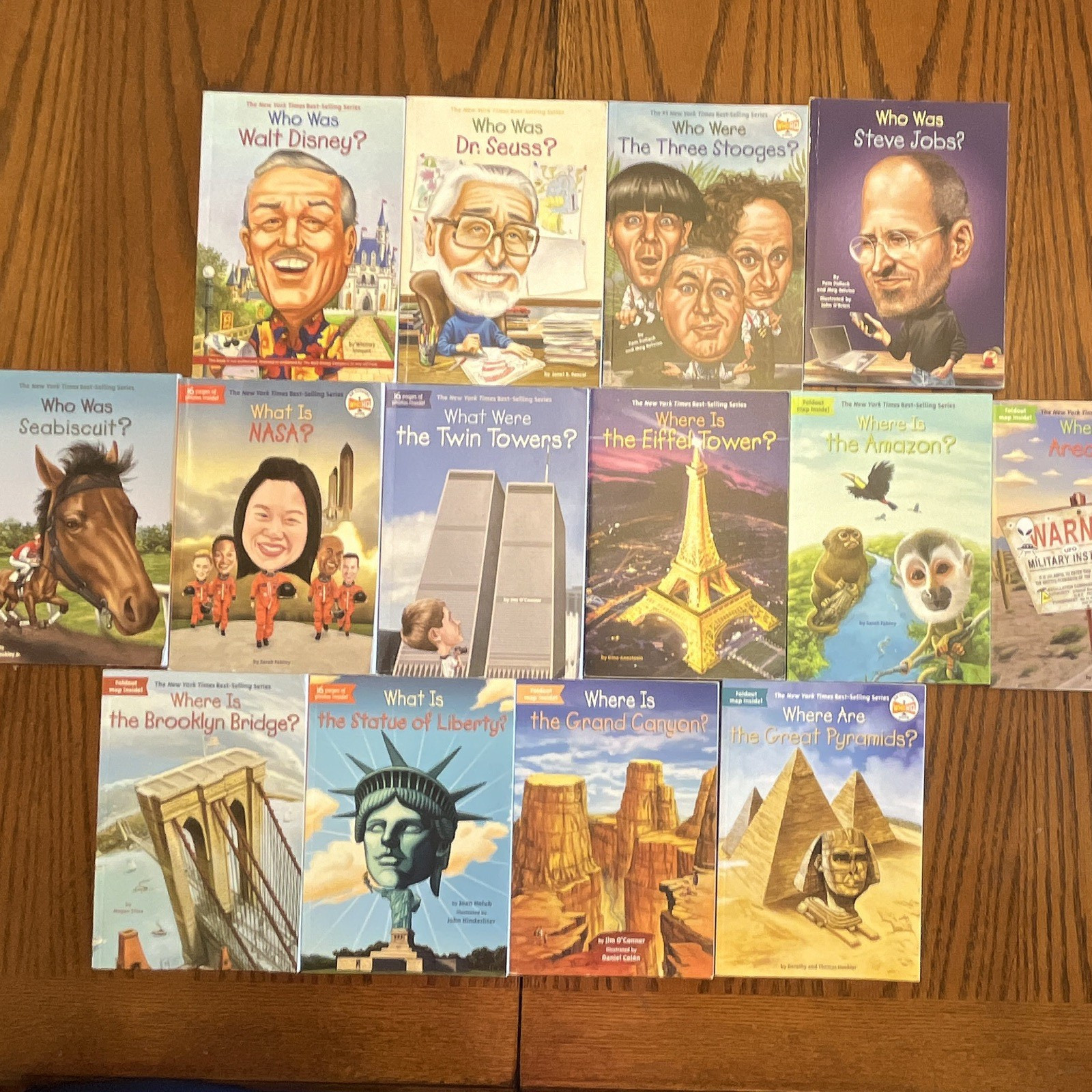 Grosset & Dunlap Who Was?/What Is?/Where Is? Illustrated Paperback Book Lot