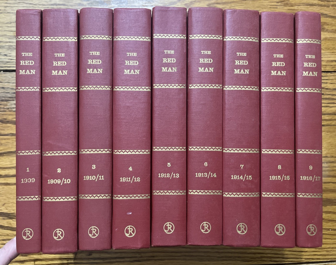 The Red Man, Carlisle Indian School, 9 Vol. Set, Johnson Reprint 1971 *NICE!!