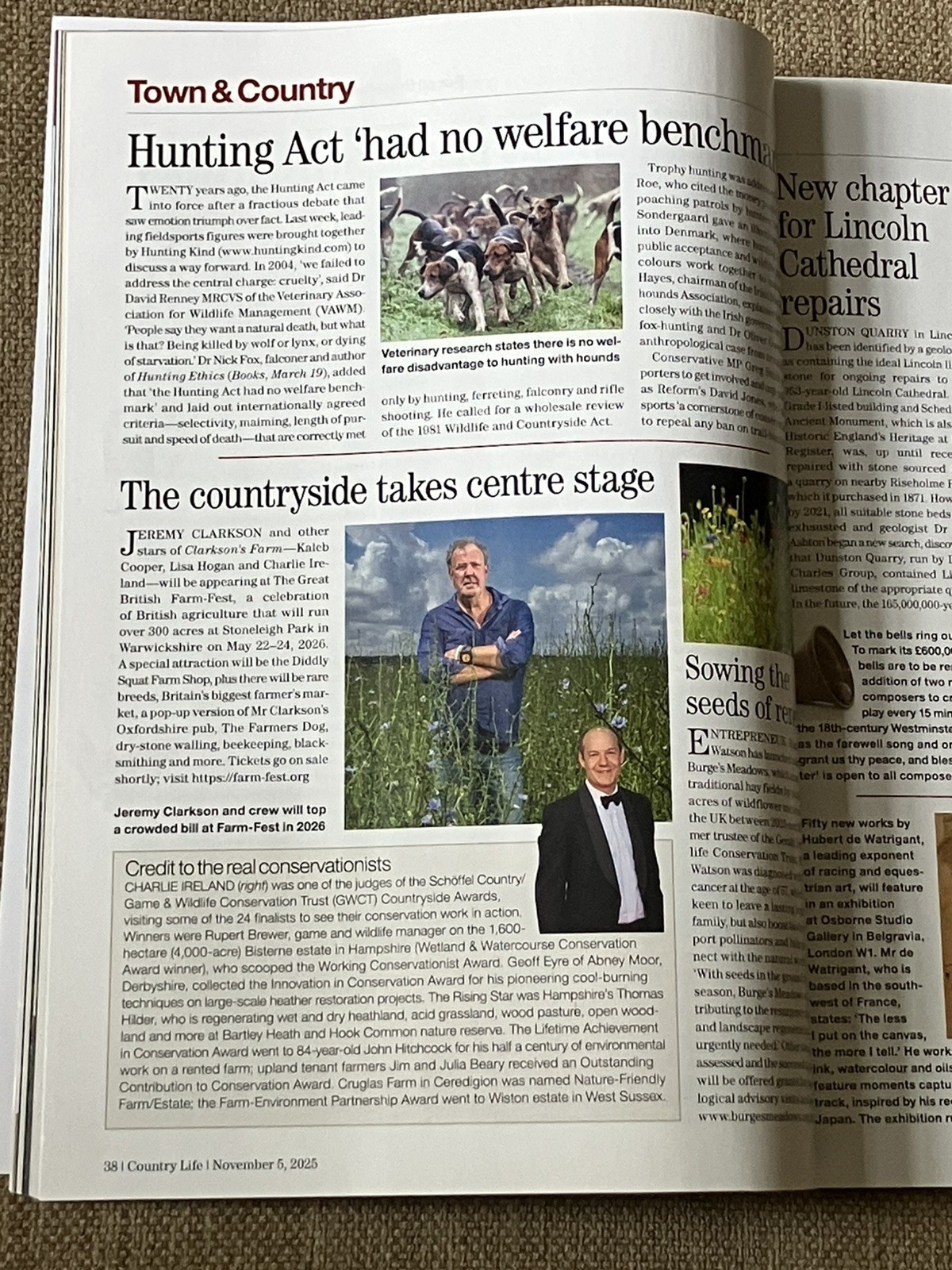 COUNTRY LIFE MAGAZINE 5/11/2025. Let Battle Commence – The Art Of War Reporting