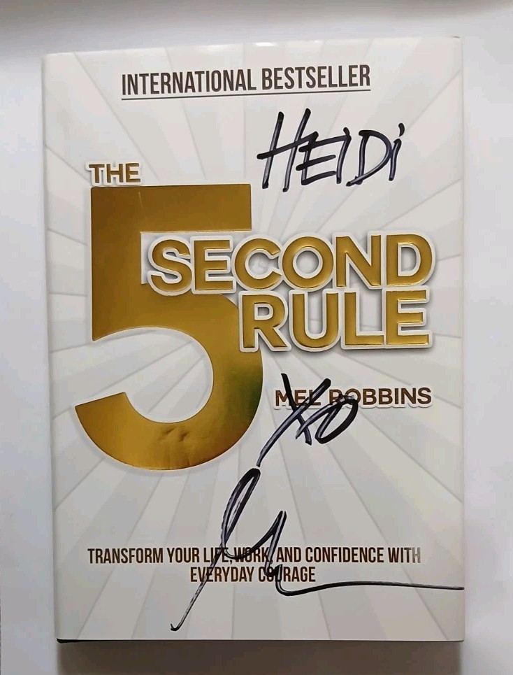 The 5 Second Rule Mel Robbins SIGNED Transform Your Life, Work, and Confidence