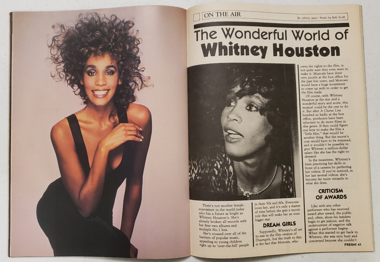 Fresh! Magazine June 1988 Michael Jackson~Whitney Houston~LL Cool J~Salt N Pepa