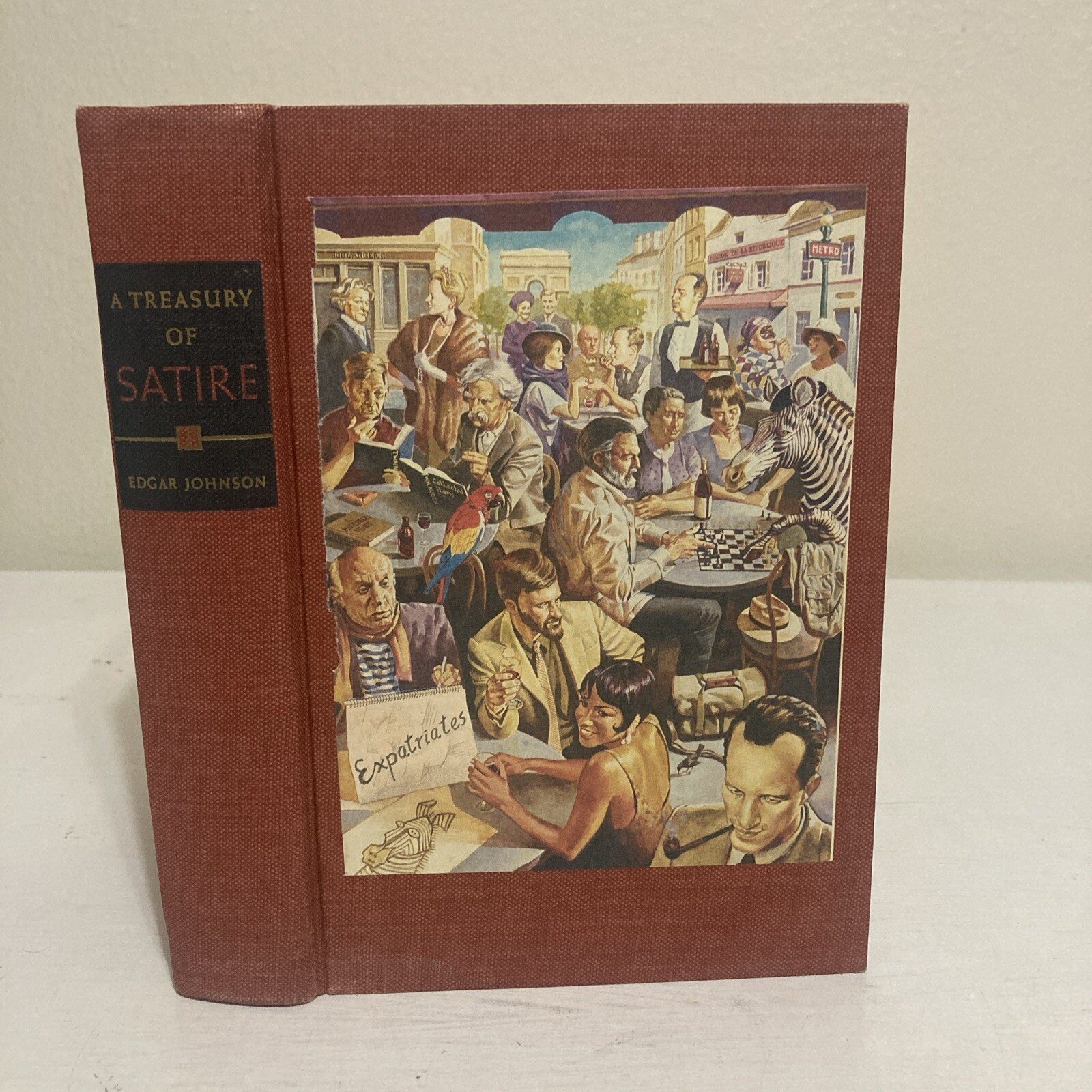A Treasury of Satire By Edgar Johnson 1945 Hardcover Book Simon and Schuster