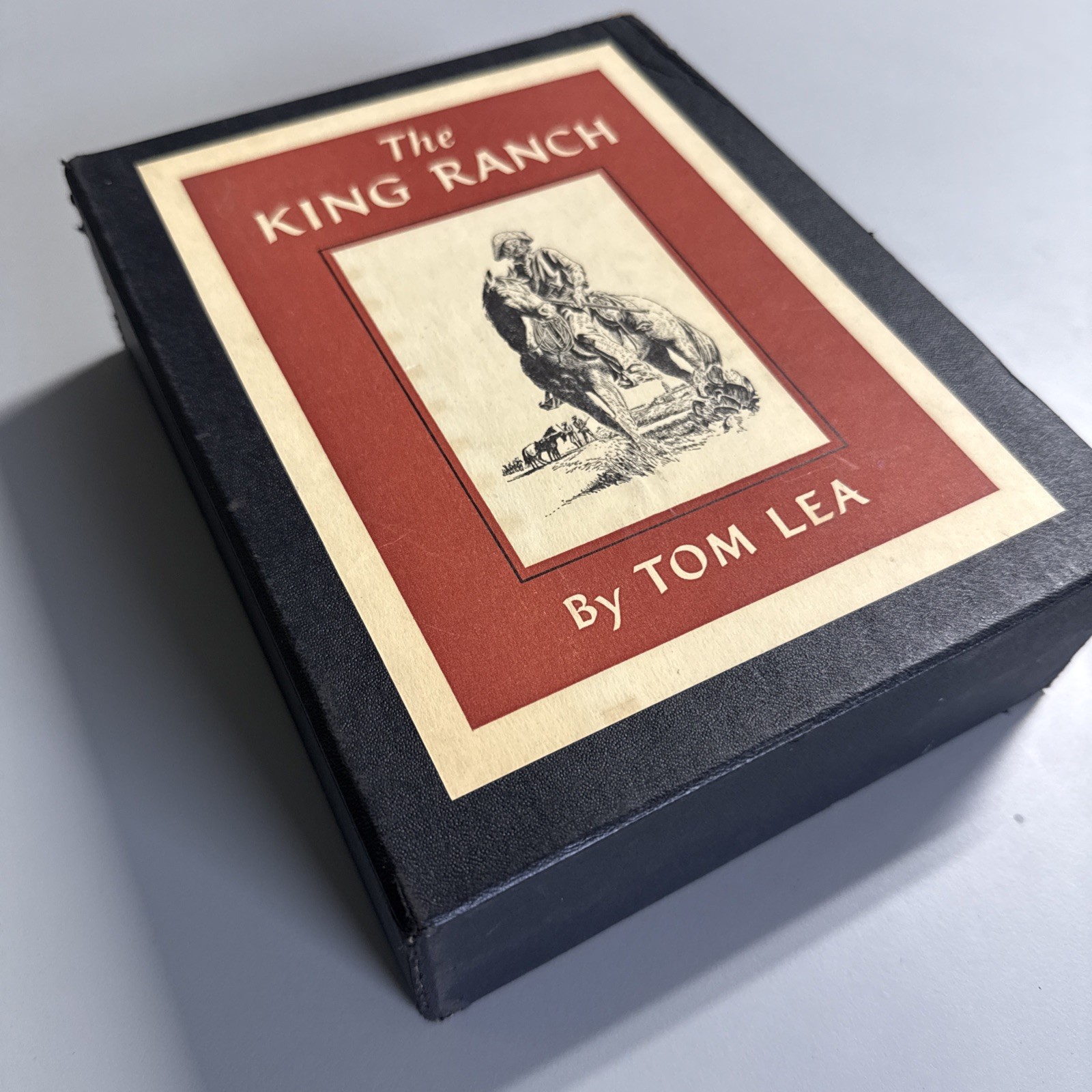 The King Ranch Tom Lea 2 Vol Set 1st Edition 1st Printing w/ Slipcase Texas 1957