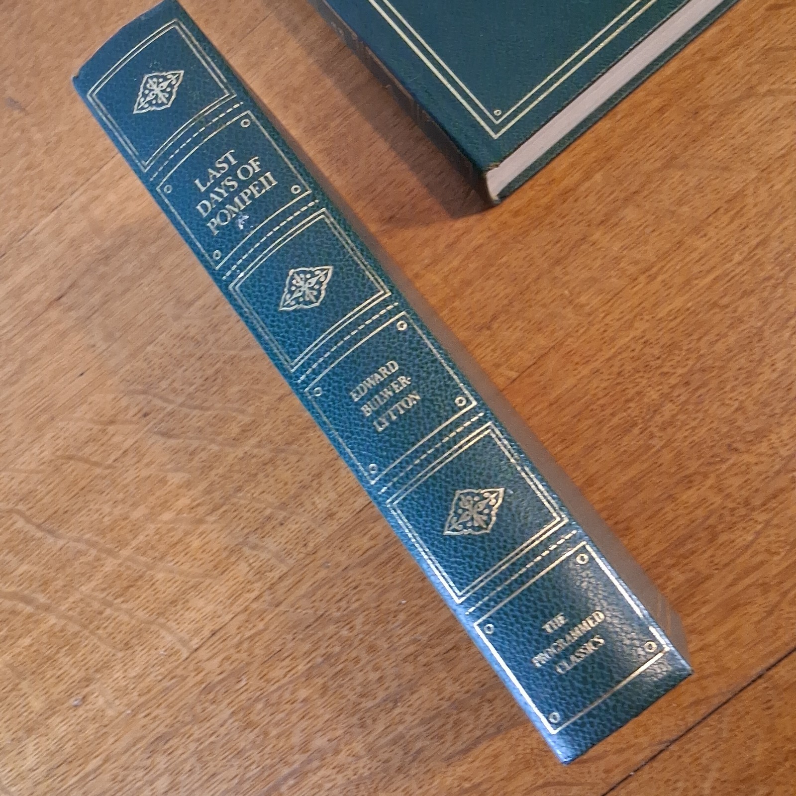 4 “Programmed Classics” Books Green Gold Deco Emerson, Bulfinch Franklin… Nice