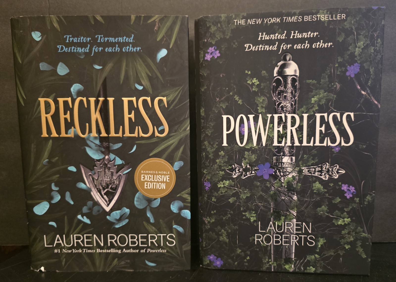 Powerless & Reckless by Lauren Roberts Barnes and Noble 1st Editions Hardcover