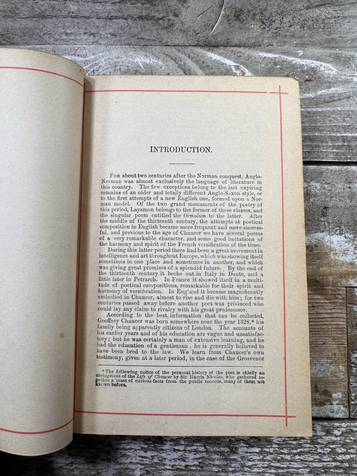 c. 1885 Antique Poetry “The Poetical Works of Geoffrey Chaucer” ~Binding~