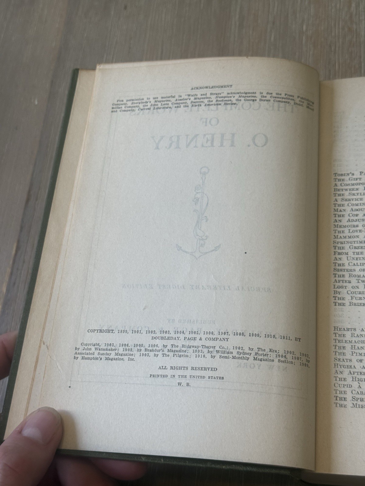 The Complete Works of O. Henry 1926 Hardcover