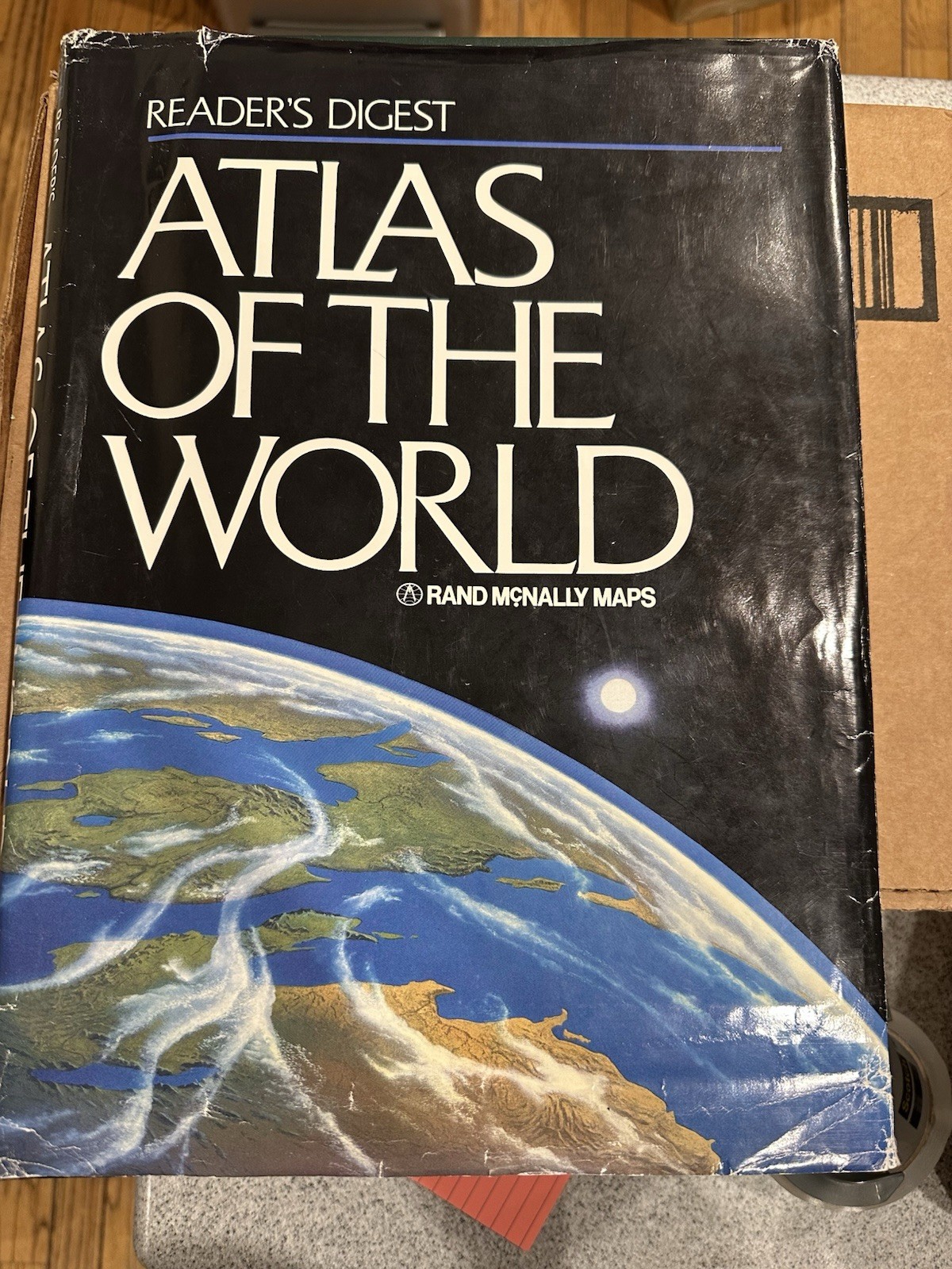 Reader’s Digest Atlas of the World Hardcover 1990 Geography 912 Pages