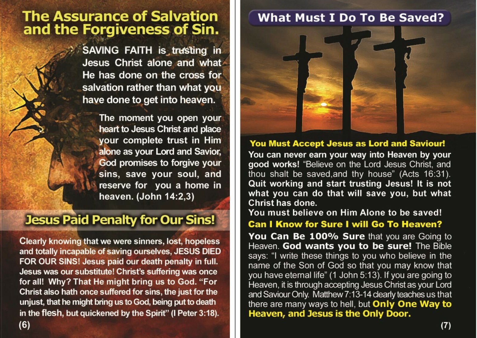 BIBLE, GOSPEL TRACTS: The Rapture! Pack of 32 in 2 Covers, 16 Pages each