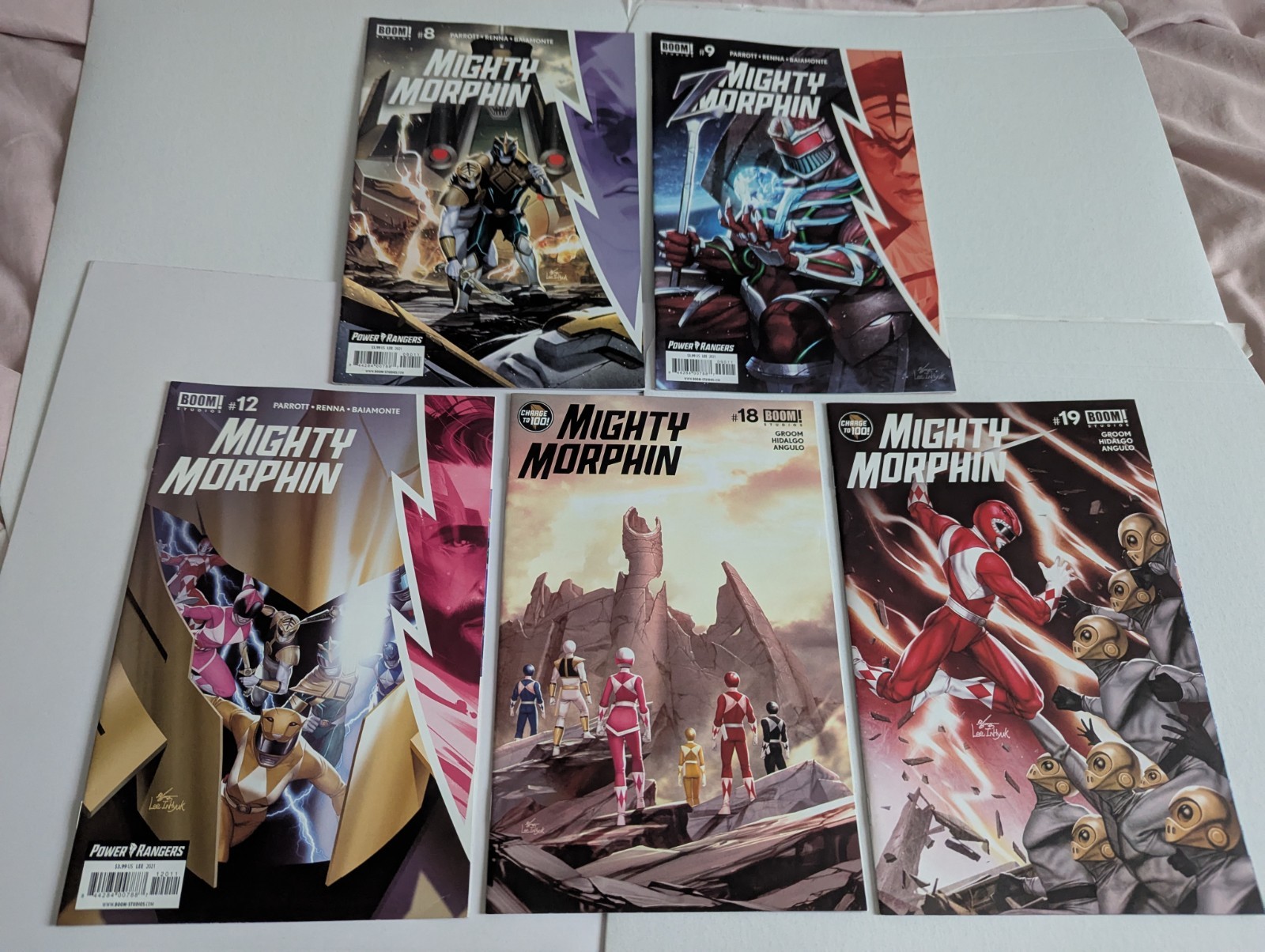 Mighty Morphin: 5 x Boom Studios Comics Job Lot No 8, 9, 12, 18, 19 Ryan Parrott