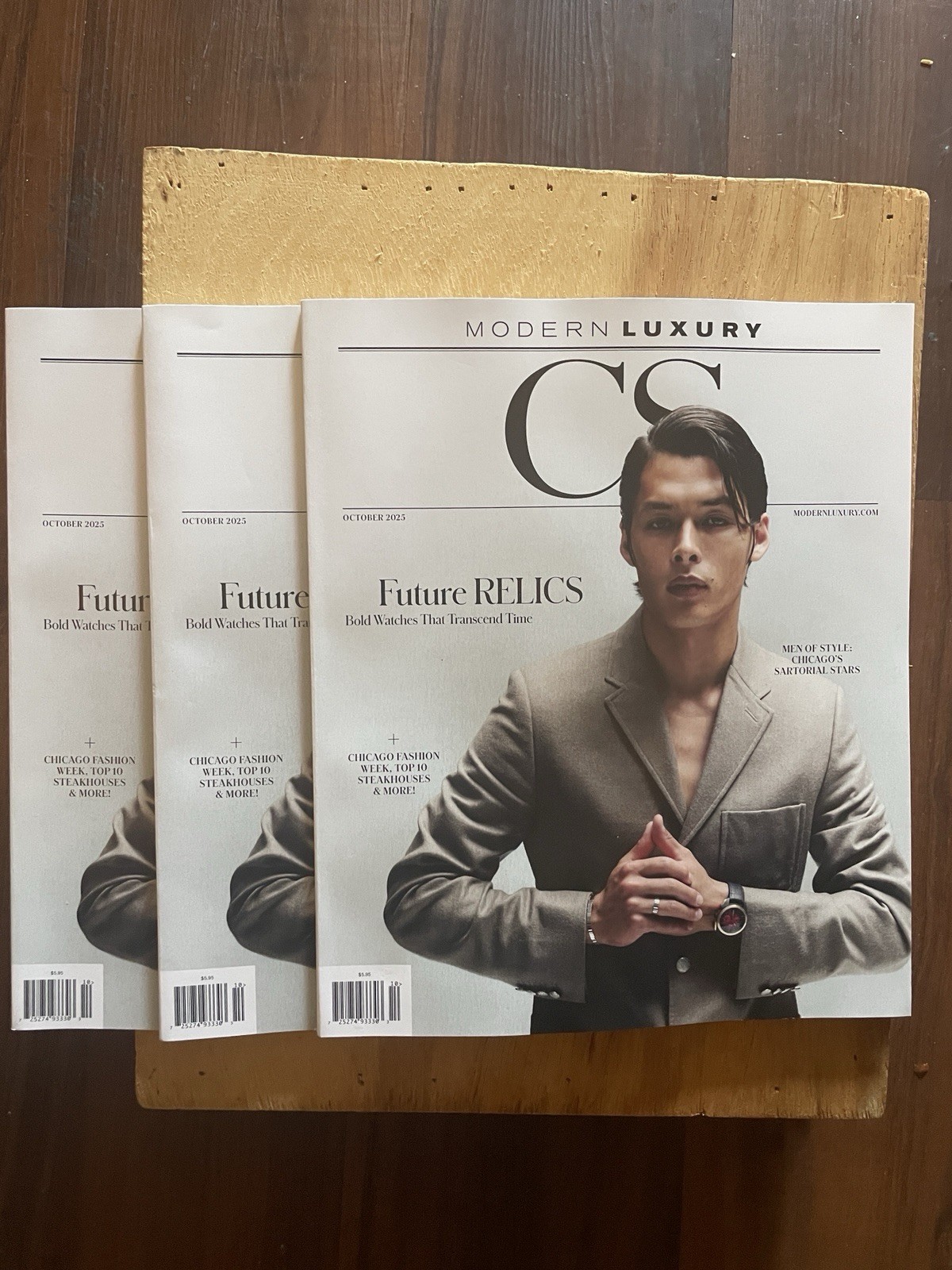 3 CS Modern Luxury Chicago Magazines—October 2025—Free Shipping