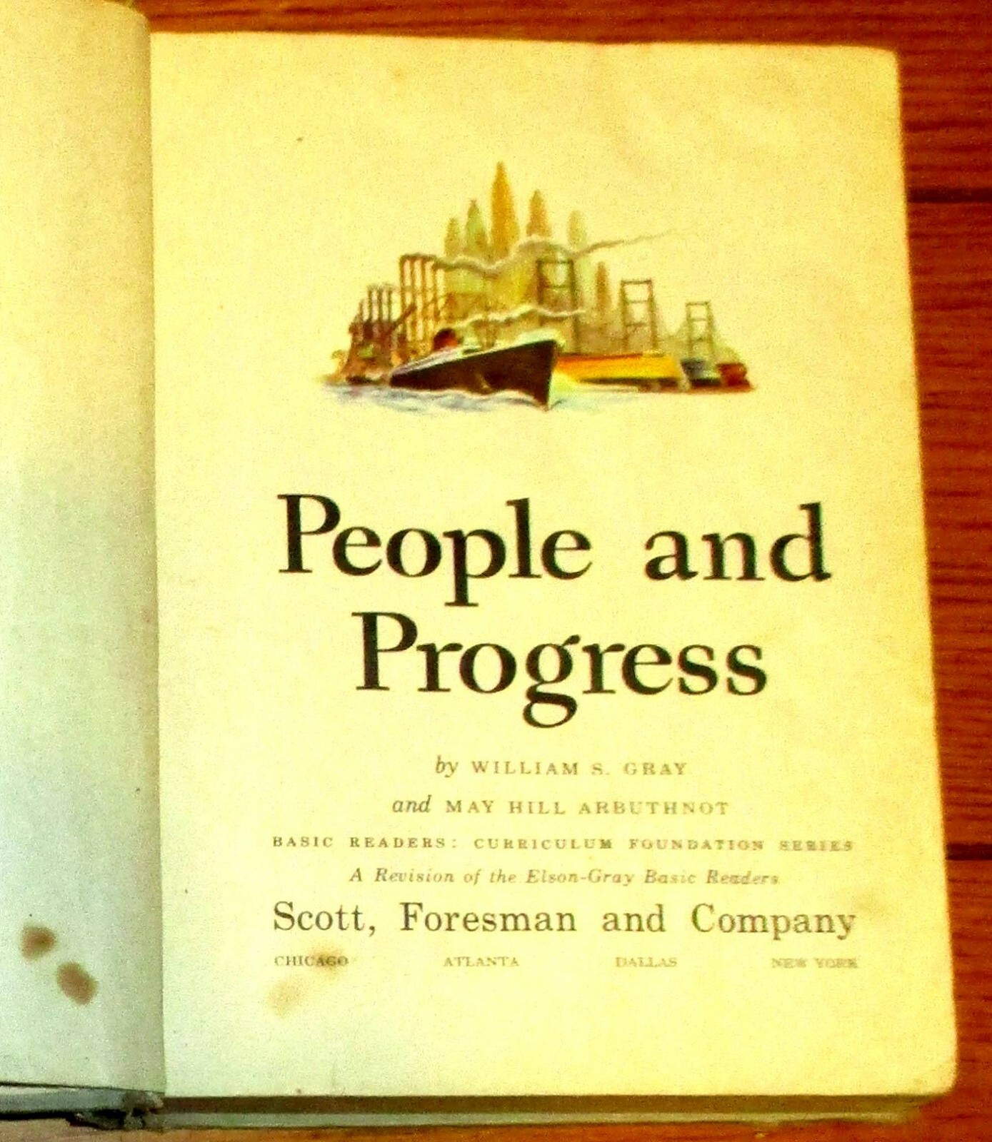 People and Progress Basic Readers 6 1943 H/C 480 Pages