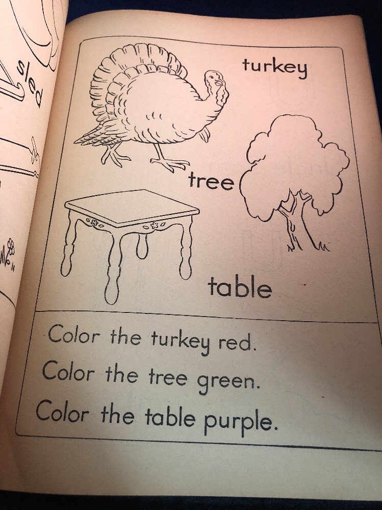 Vintage Merrill 1951 ABC 1•2•3 Get Ready To Read Coloring Book 158515