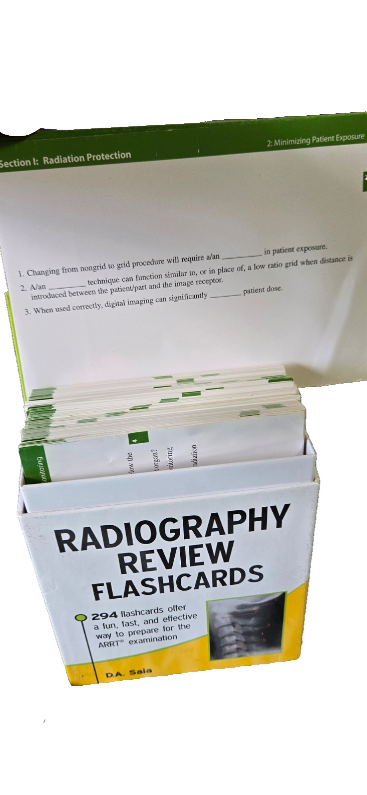 McGraw Hill LANGE Radiography Review Flashcards by D. A. Saia – 294-ct, LIKE NEW
