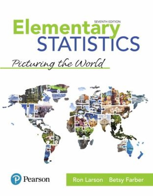 Elementary Statistics : Picturing the World Hardcover Betsy, Lars