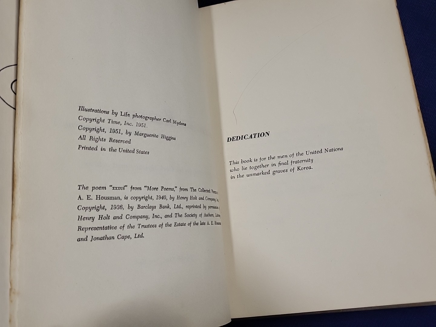 War In Korea by Marguerite Higgins Woman Correspondent in Combat 1951