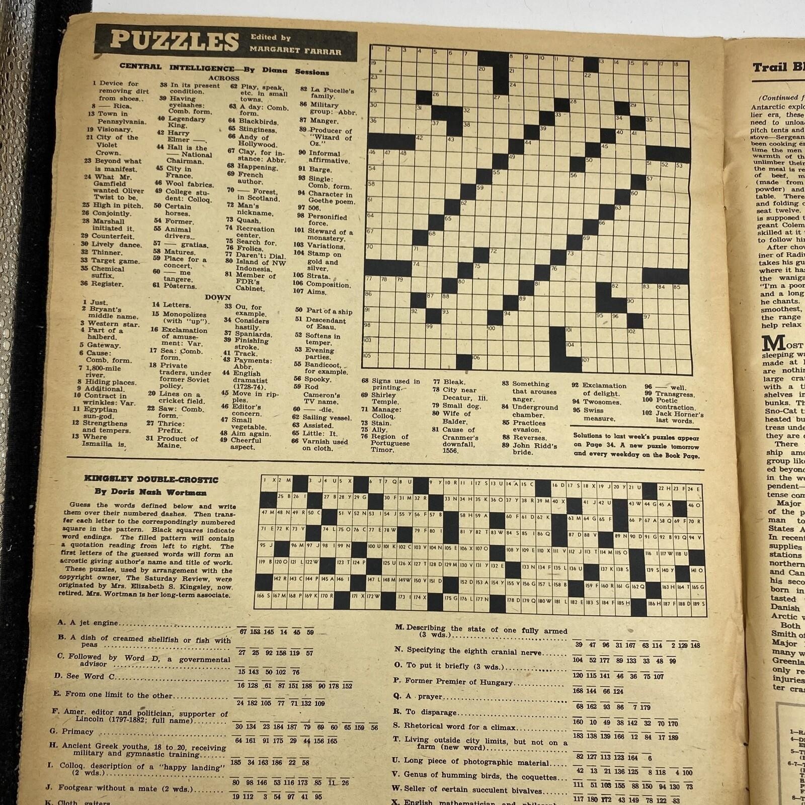 New York Times Magazine DEC 3, 1956 – Year Recap – Politics – Amazing Ads