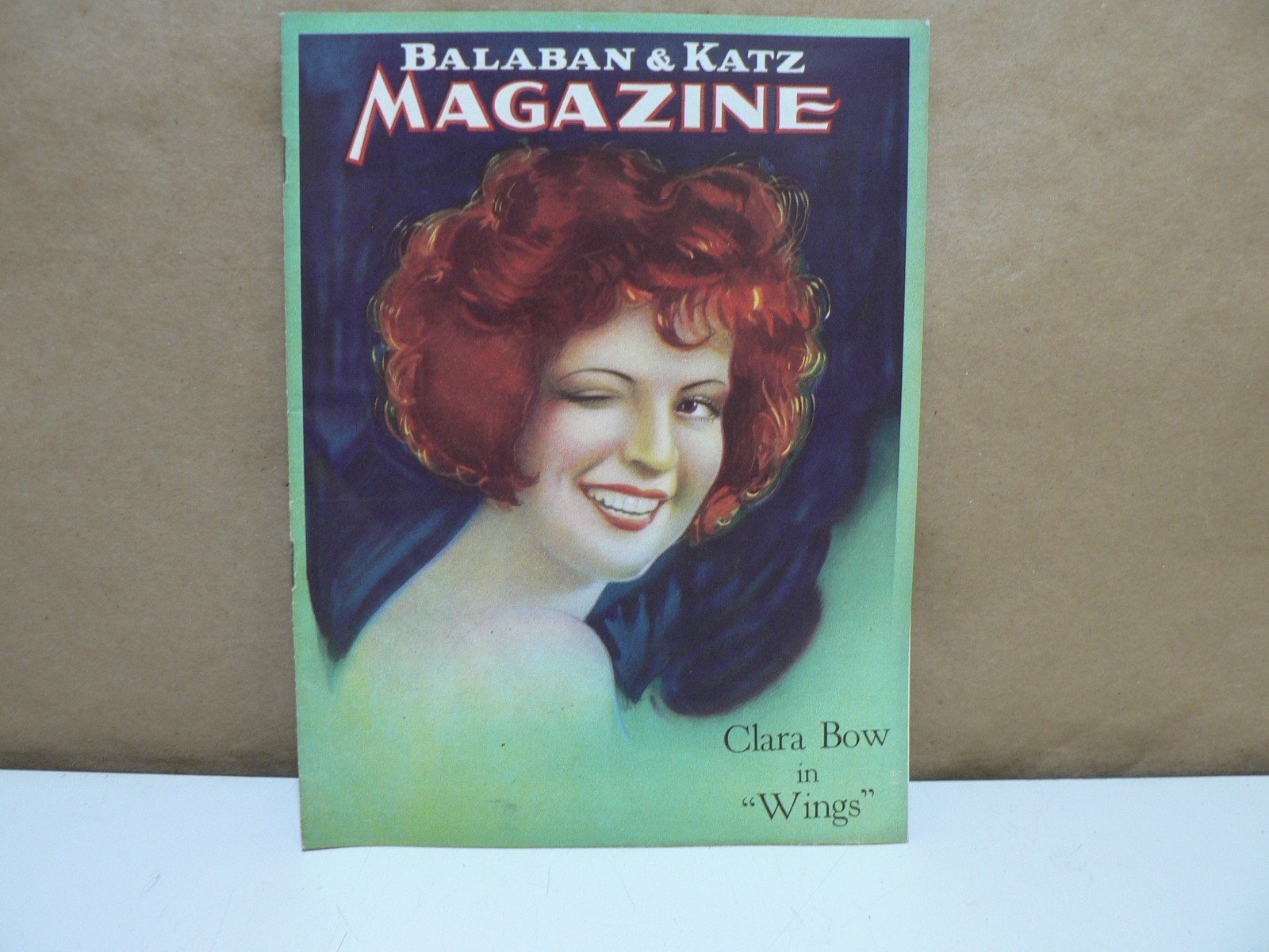 Vintage 1920’s Balaban & Katz Magazine Clara Bow Front Cover