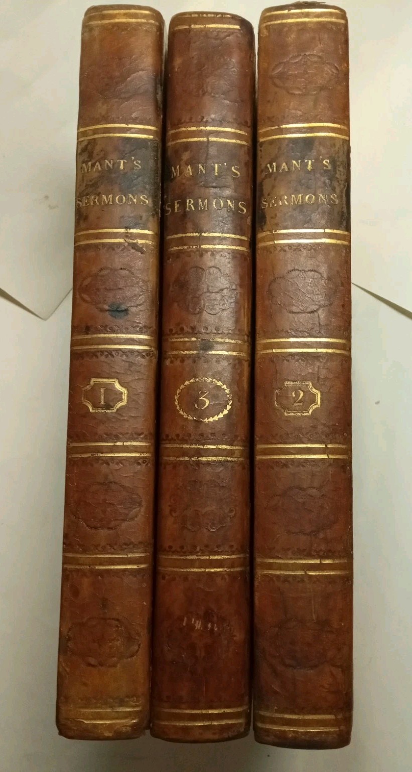 “Sermons, for Parochial and Domestic Use…”. by Richard Mant, 3 Vols. 1813-14.