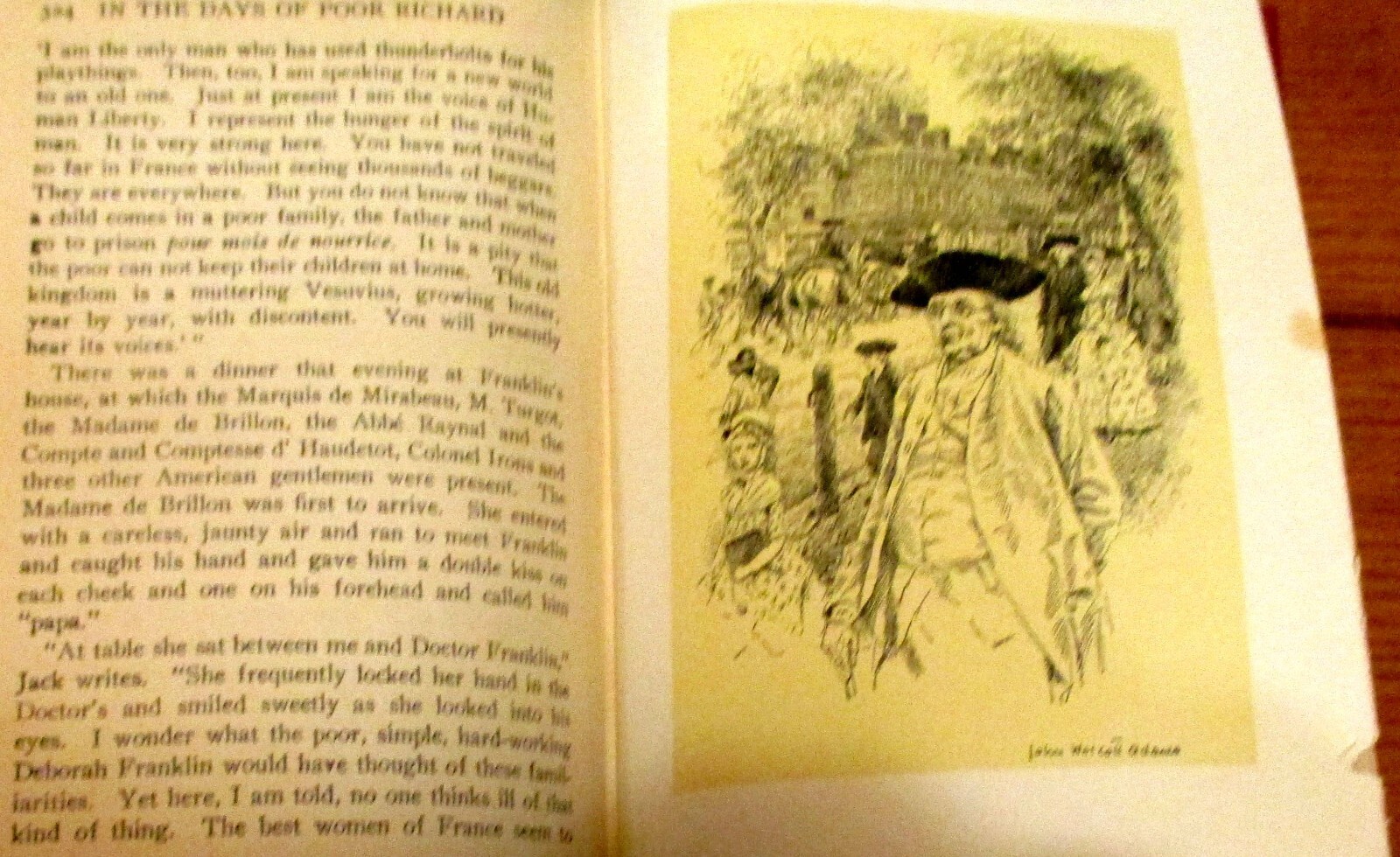 1922 In The Days of Poor Richard by Irving Bacheller H/C 414 Pages