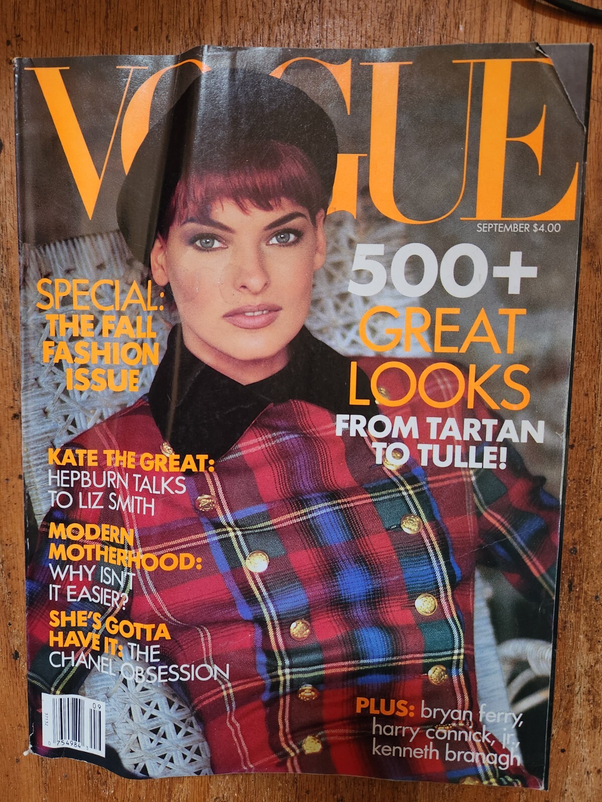 September 1991 VOGUE Mag The Fashion BIBLE full of SUPERMODELS 624 pages! RARE