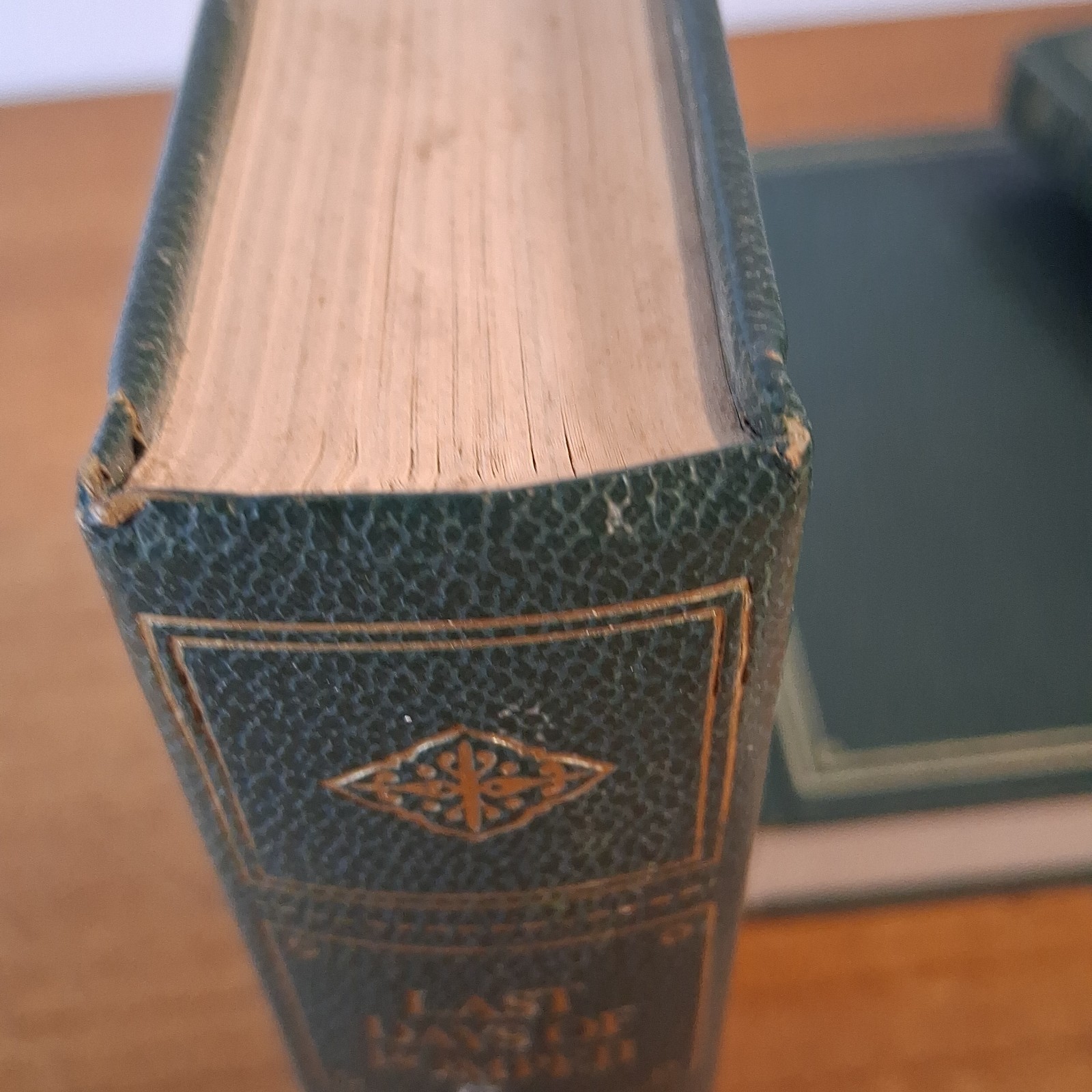 4 “Programmed Classics” Books Green Gold Deco Emerson, Bulfinch Franklin… Nice