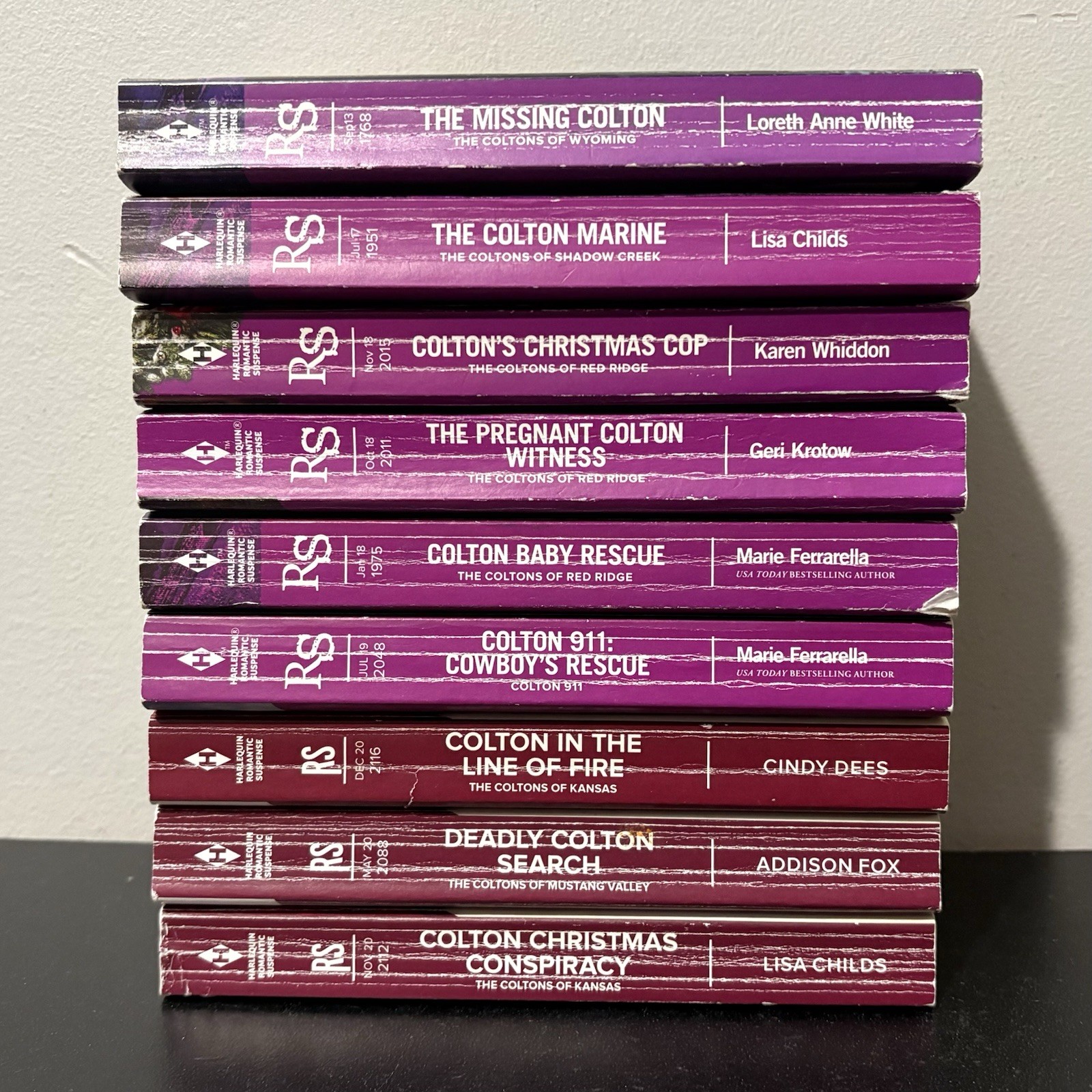 HARLEQUIN Romantic Suspense Paperbacks Lot of 9 “COLTONS” 2013-2020