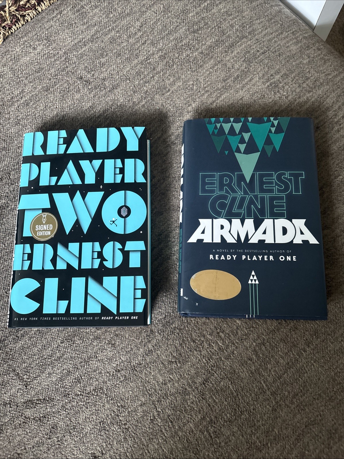 Ernest Cline Signed Book Lot Ready Player Two Armada Hardcover