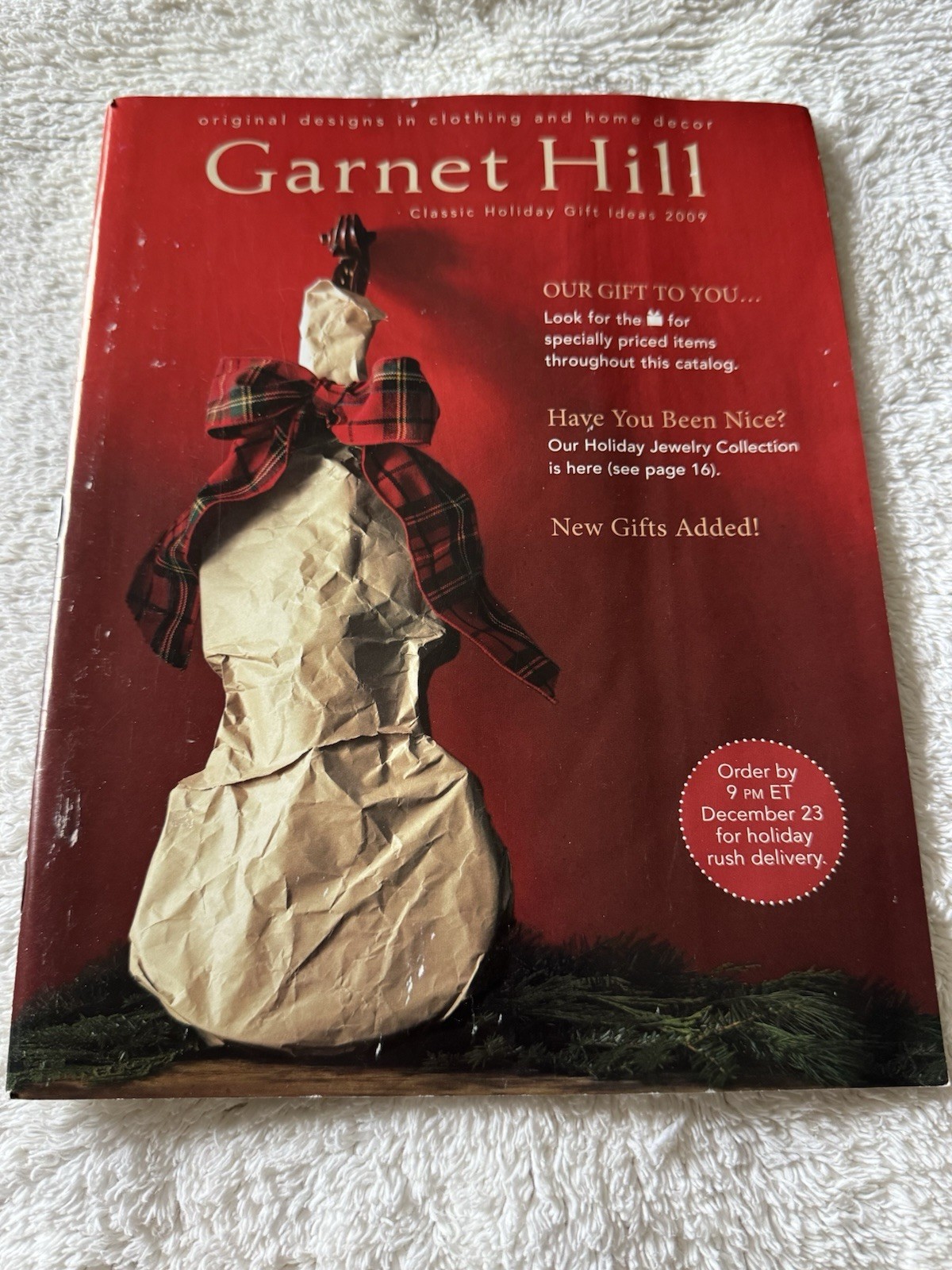 GARNET HILL Woman’s Clothing Fashion Catalog Holiday 2009 104 Pages EXCELLENT