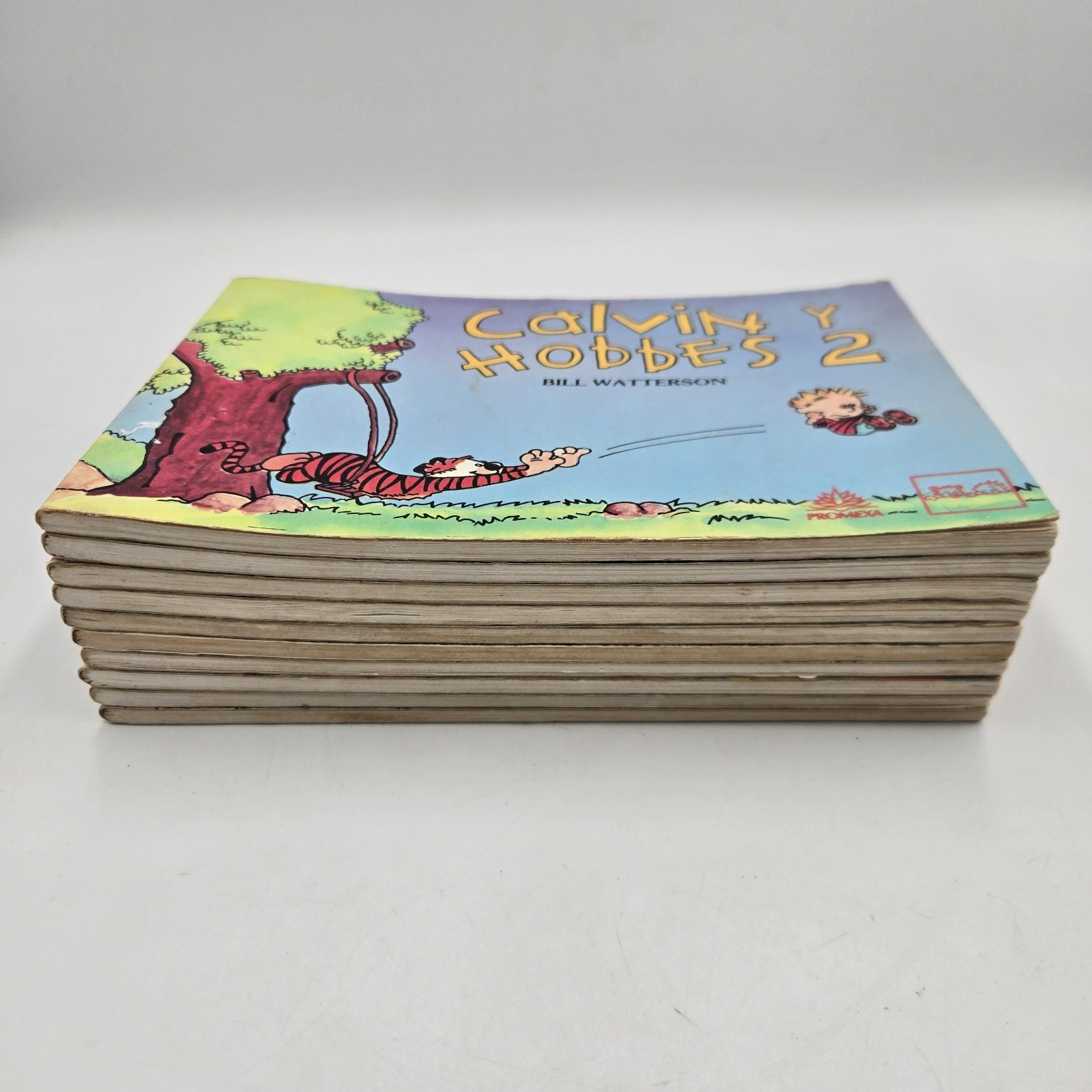 Lot of 10 Vintage Calvin & Hobbes Cartoon Collections Bill Watterson PB SPANISH