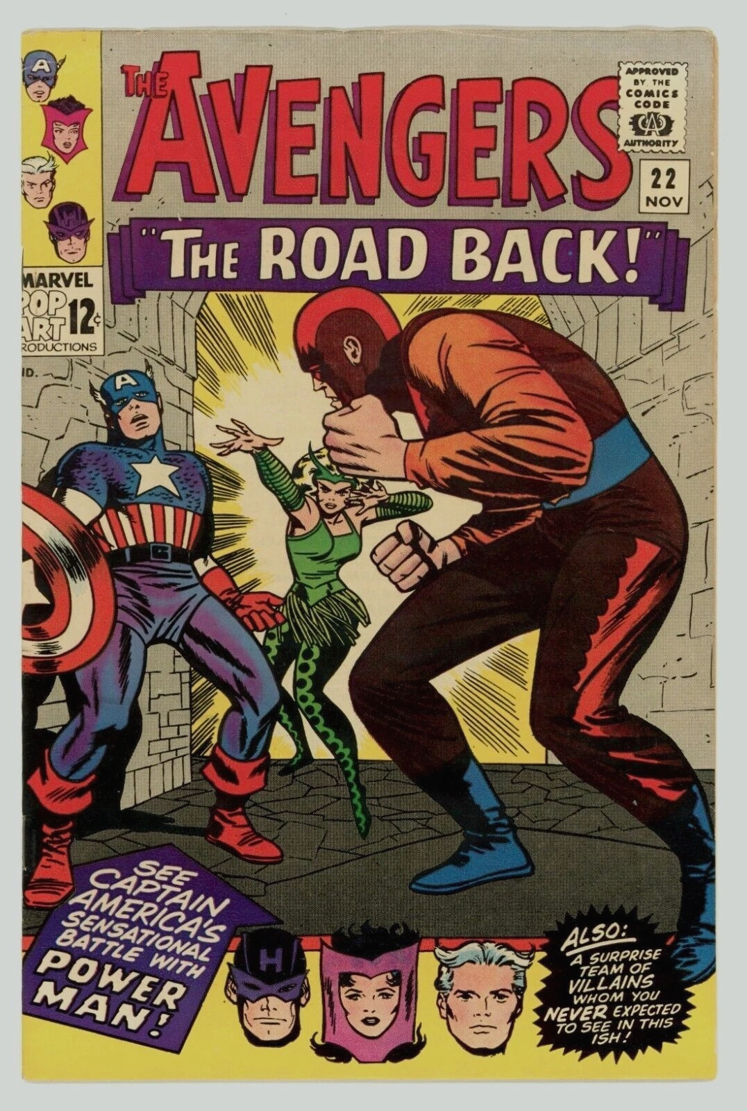 Avengers #22 Marvel Comics VFN 8.0 White Pages