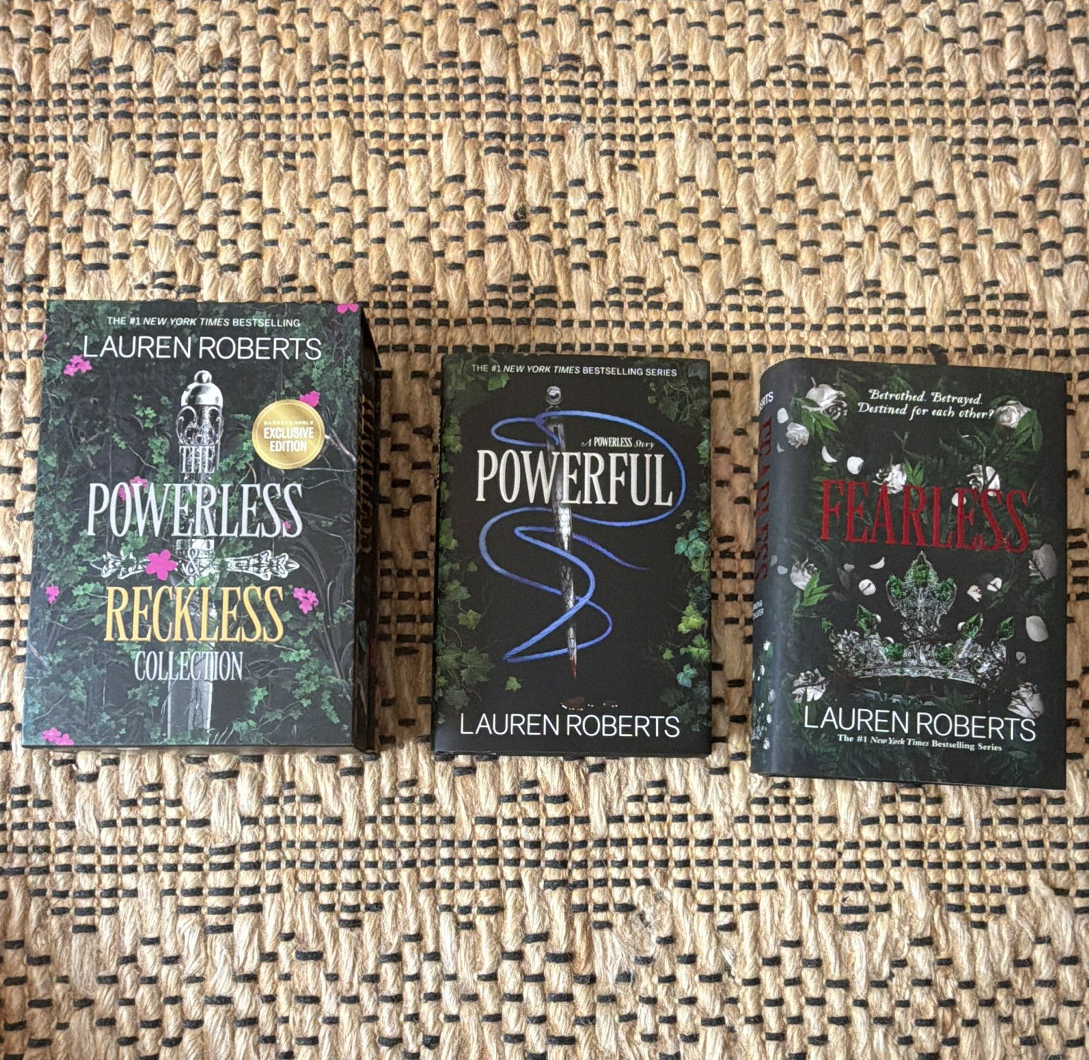 Lauren Roberts Powerless Powerful Reckless Fearless 4-Book Exclusive HC Box Set