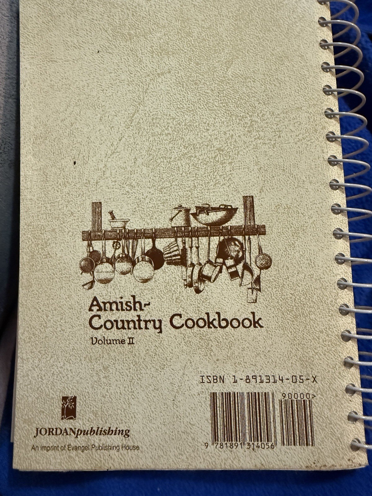 1999 Amish Country Cookbook, Vol II 2 Spiral 303 Pages