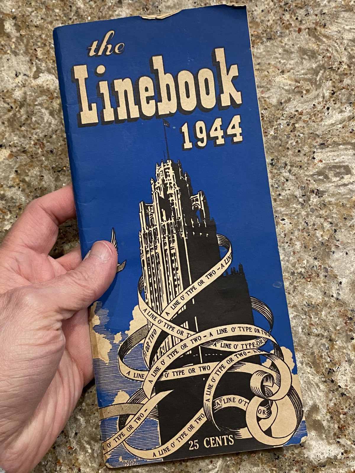 Vintage WWII Era CHICAGO TRIBUNE 1943 1944 LINE BOOK Quotes Wit Poetry Ephemera