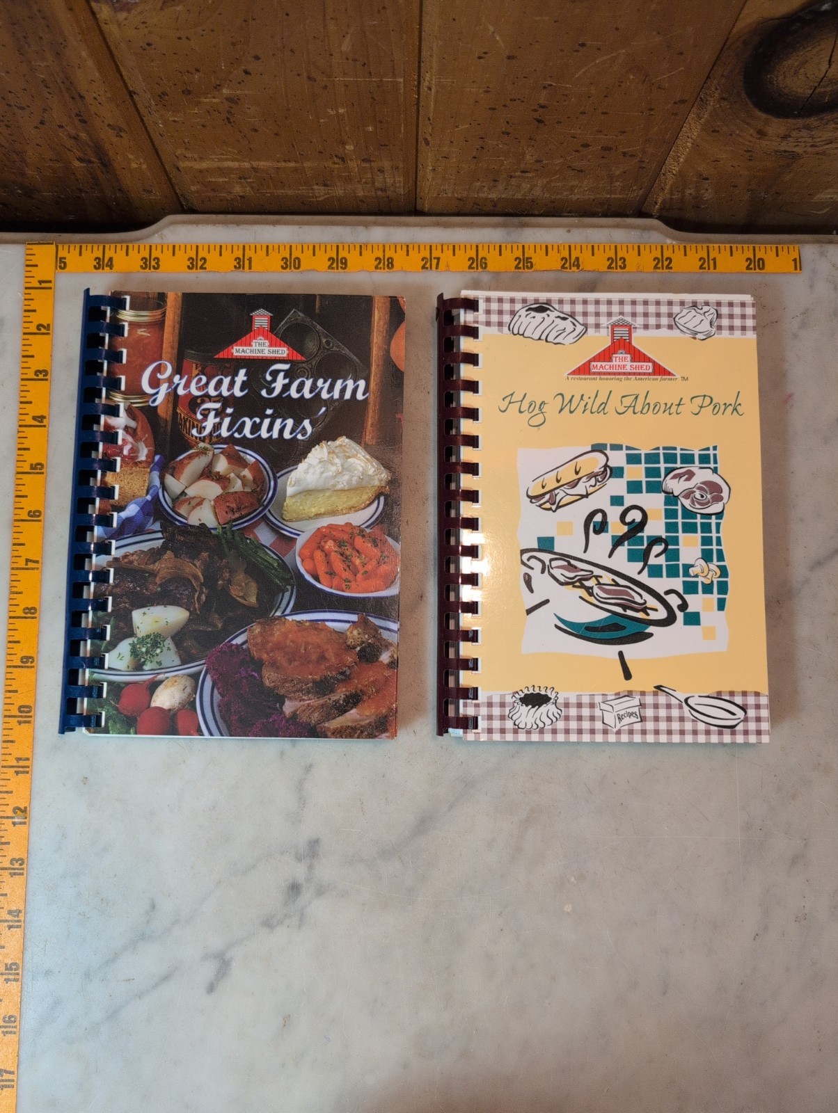 2 Machine Shed Restaurant Cookbooks – Hog Wild About Pork & Great Farm Fixins’