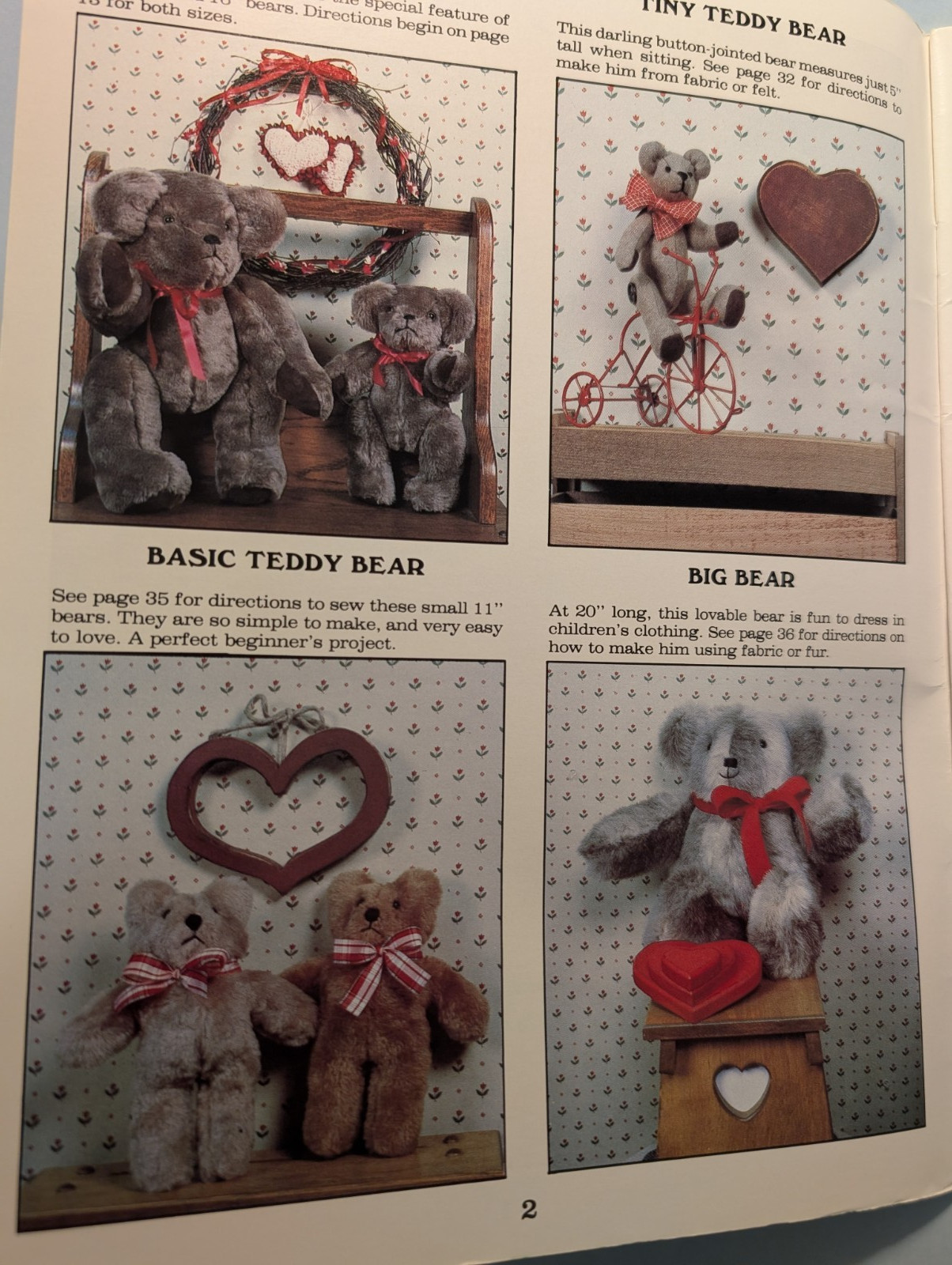 MAKING BEARS BY NANCY SOUTHERLAND-HOLMES, GP-475, FULL SIZE PATTERNS