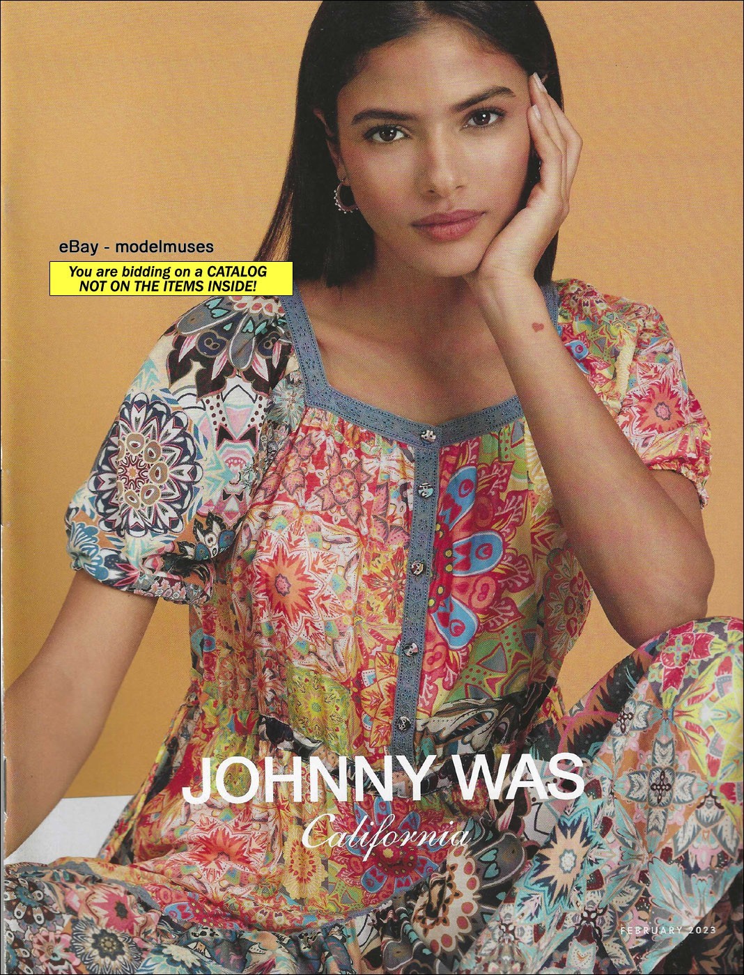 JOHNNY WAS Women’s Fashion CATALOG February 2023 RANIA BENCHEGRA – 52 Pages