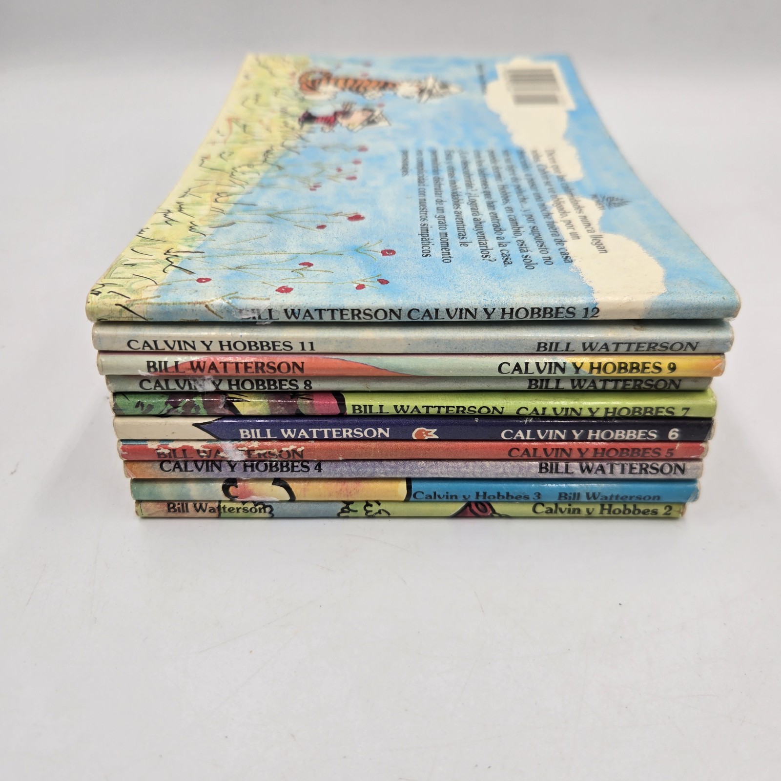Lot of 10 Vintage Calvin & Hobbes Cartoon Collections Bill Watterson PB SPANISH